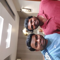With university friend Bharath