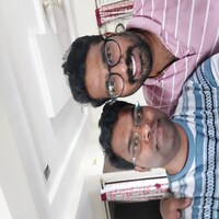 With university friend Venky